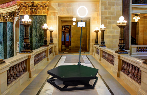 360 video booth set up'